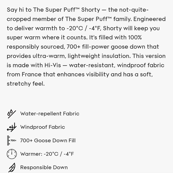 “Hi Vis” Superpuff- Dust Blue- Size Small. - Picture 5 of 11